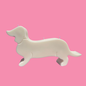 Triple Soy Wick Dachshund Shaped Candle