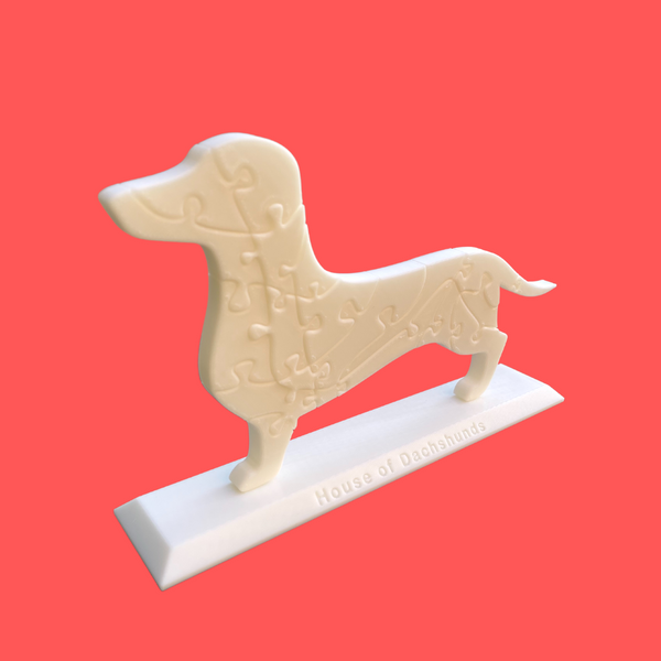 3D Dachshund Puzzle - 20 pieces