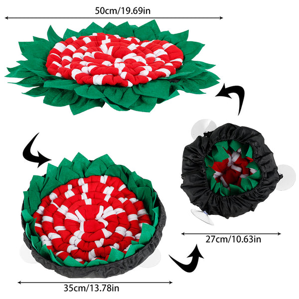 Snuffle Mat - Red and Green